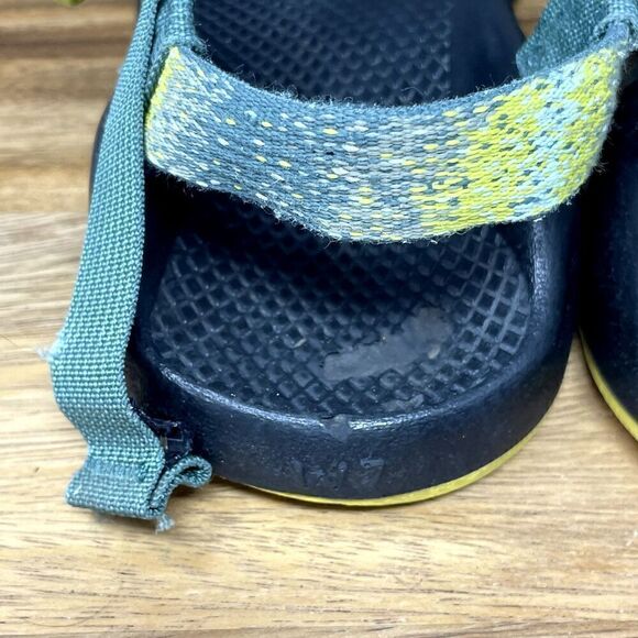 Chaco Womens ZX2 Sandals Classic Green Yellow Hiking Outdoor Toe Loop Women’s 7 - Picture 8 of 9